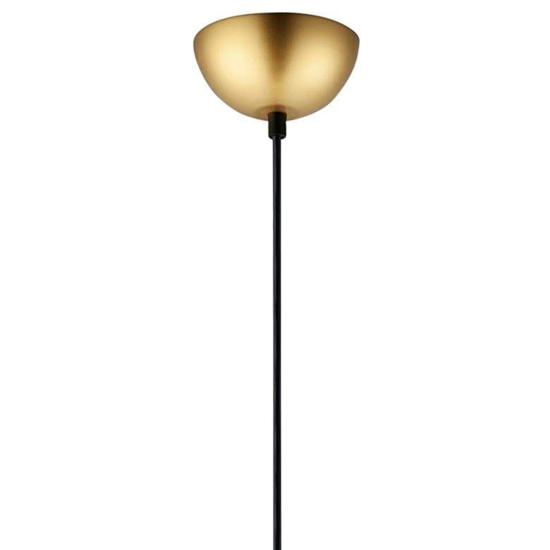Image 3 ET2 Half Moon 7 3/4" Wide Gold LED Orb Globe Mini Pendant Light more views