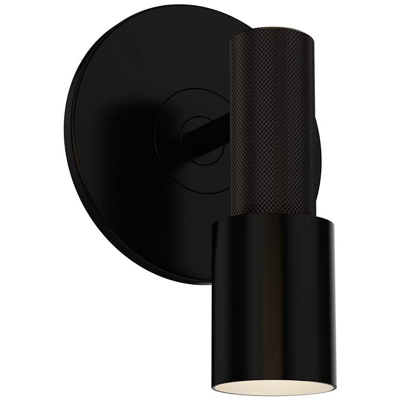 Image 1 ET2 Handler 5 3/4" High Black Outdoor LED Spot Light