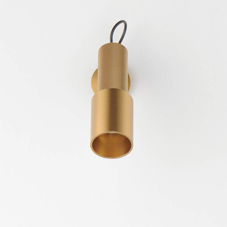 Image 2 ET2 Handler 5 3/4" High Natural Aged Brass Indoor LED Spot-Light more views