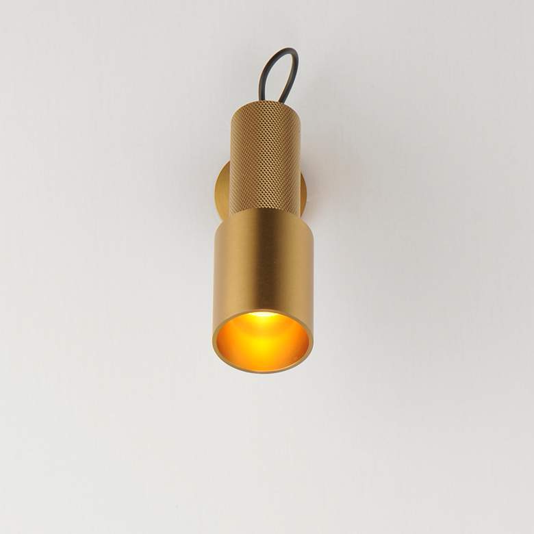 Image 3 ET2 Handler 5 3/4" High Natural Aged Brass Indoor LED Spot-Light more views