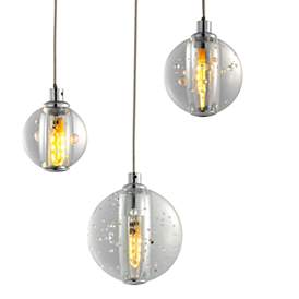 Image5 of ET2 Harmony 12 3/4"W Polished Chrome LED Multi-Light Pendant more views