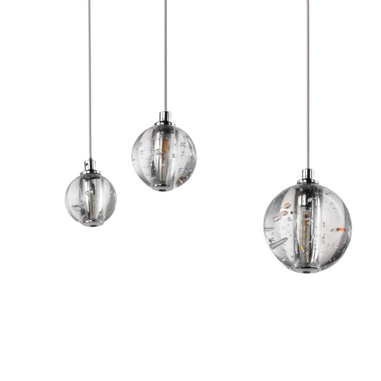 Image 6 ET2 Harmony 12 3/4"W Polished Chrome LED Multi-Light Pendant more views