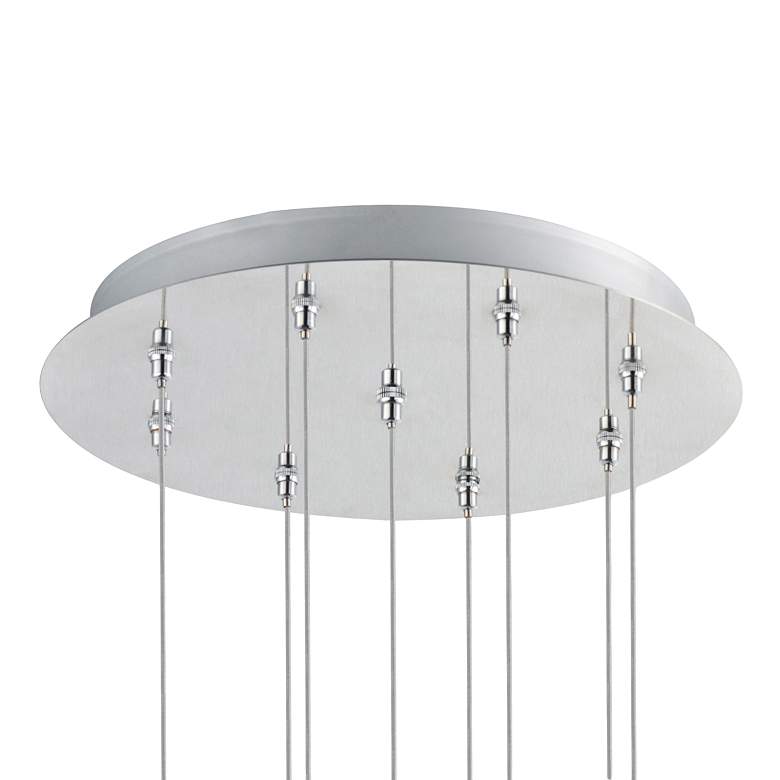Image 7 ET2 Harmony 12 3/4"W Polished Chrome LED Multi-Light Pendant more views