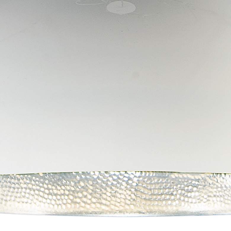 Image 2 ET2 Hemisphere 14" Wide Gloss White LED Pendant Light more views