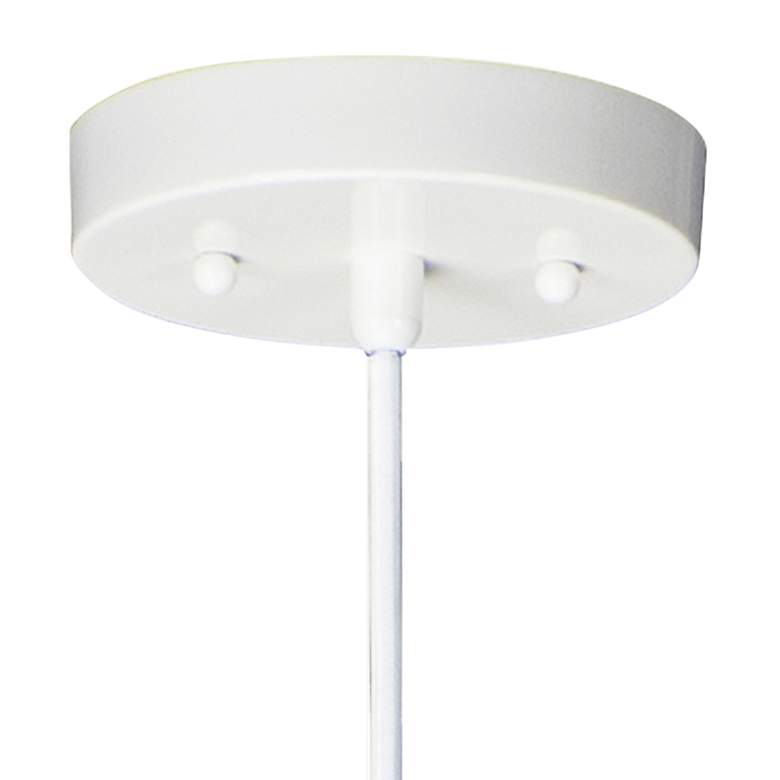 Image 3 ET2 Hemisphere 14" Wide Gloss White LED Pendant Light more views