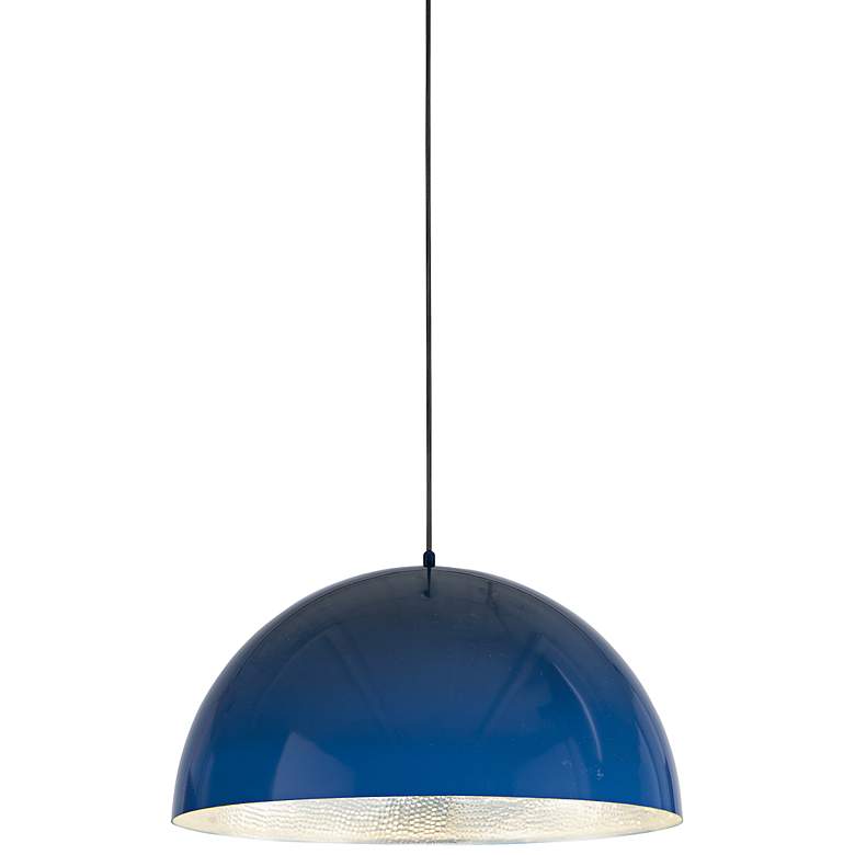 Image 1 ET2 Hemisphere 24" Wide Gloss Navy LED Pendant Light