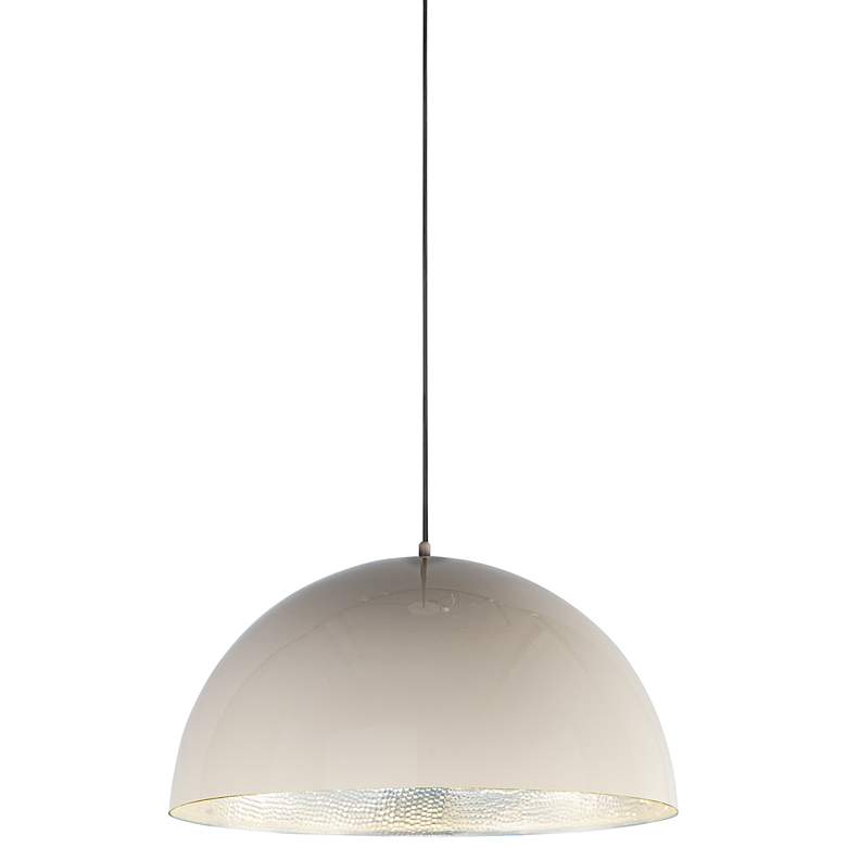 Image 1 ET2 Hemisphere 24" Wide Gloss Taupe LED Pendant Light