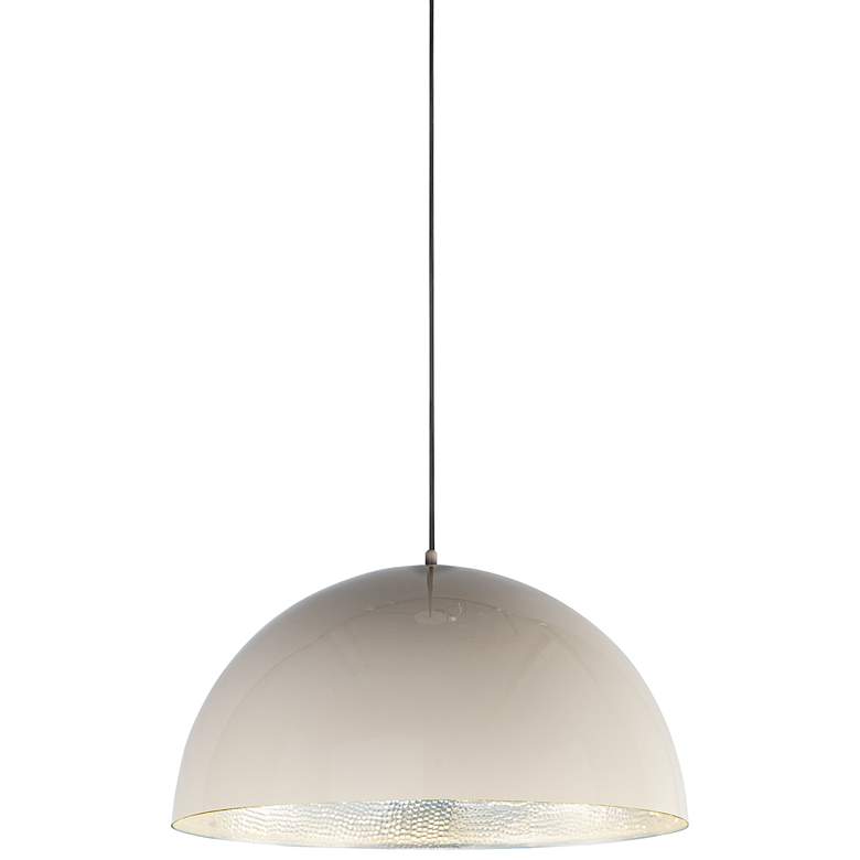 Image 1 ET2 Hemisphere 24 inch Wide Gloss Taupe LED Pendant Light