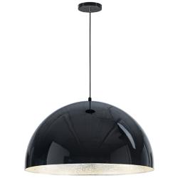 ET2 Hemisphere 31" Wide Gloss Black LED Pendant Light