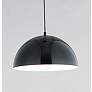 1_ET2 Hemisphere 31" Wide Gloss Black LED Pendant Light