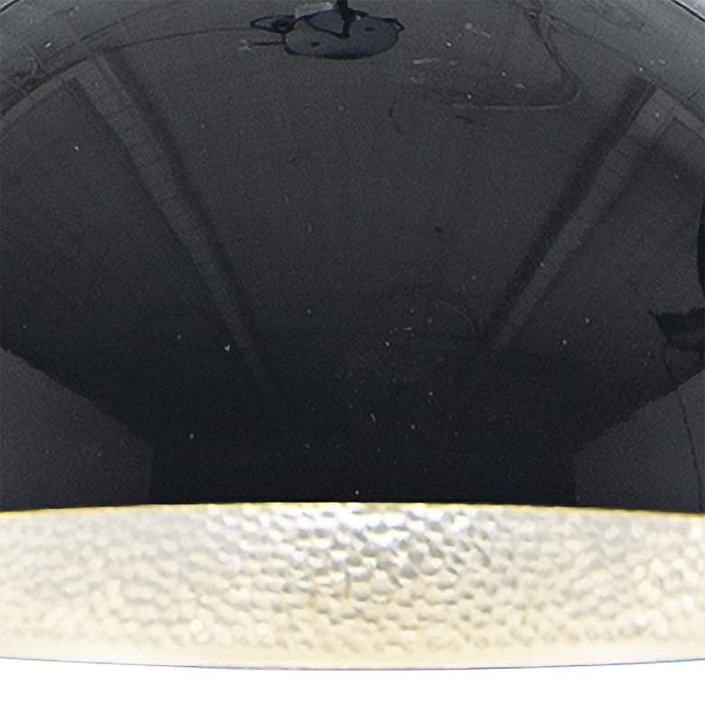 Image 2 ET2 Hemisphere 9" Wide Gloss Black LED Mini Pendant Light more views