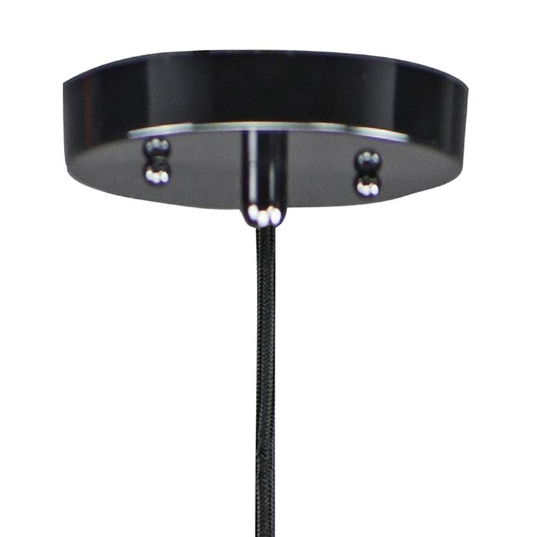 Image 3 ET2 Hemisphere 9" Wide Gloss Black LED Mini Pendant Light more views