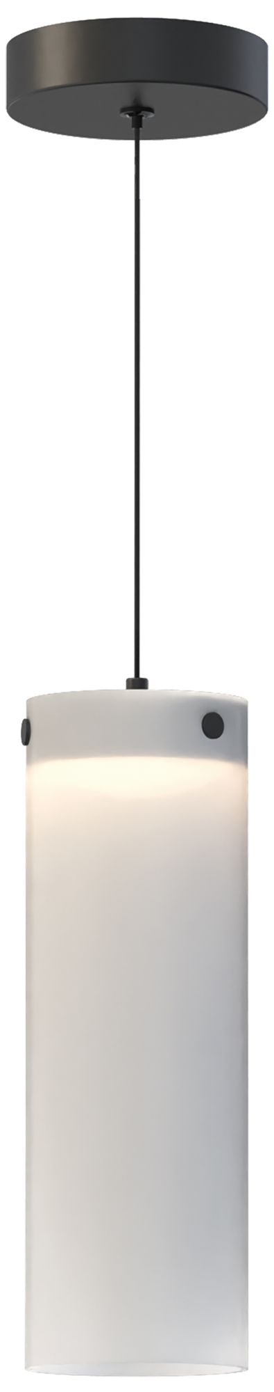 ET2 Highball 12 1/2" High Black/Frosted LED Single Pendant