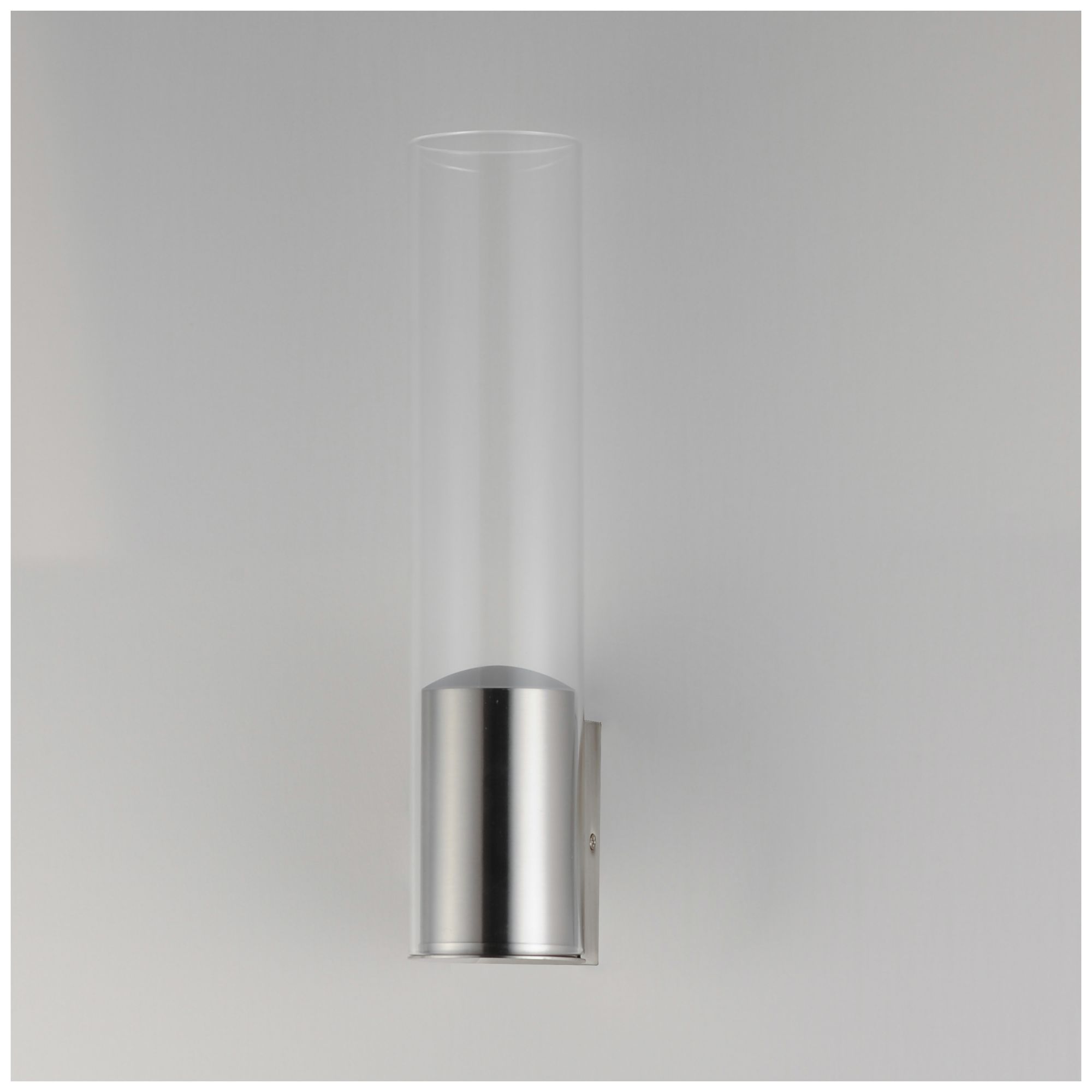 Image 3 ET2 Highball 15" High Clear/Satin Nickel LED Wall Sconce more views