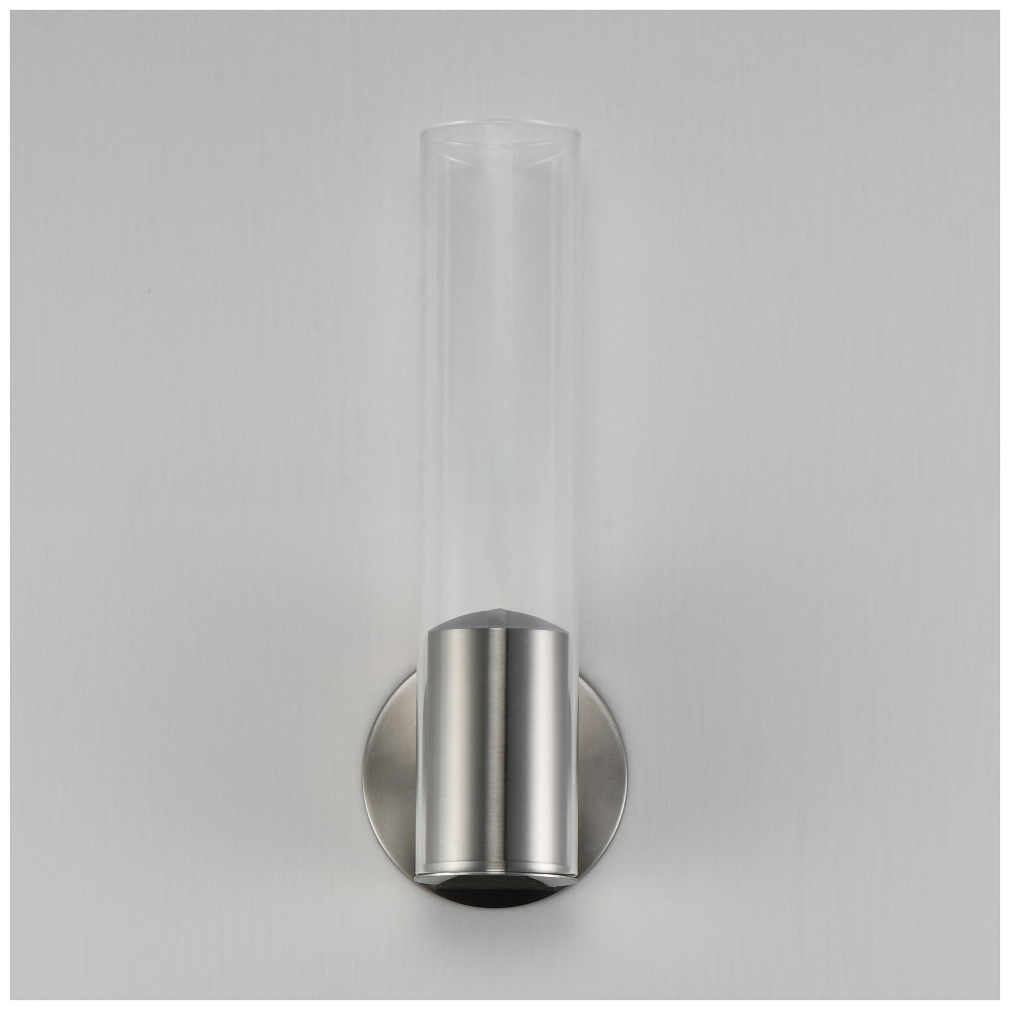 Image 4 ET2 Highball 15" High Clear/Satin Nickel LED Wall Sconce more views