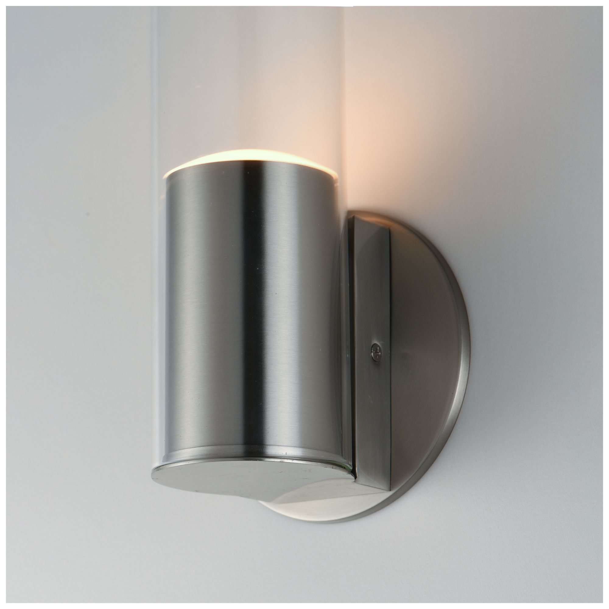 Image 7 ET2 Highball 15" High Clear/Satin Nickel LED Wall Sconce more views