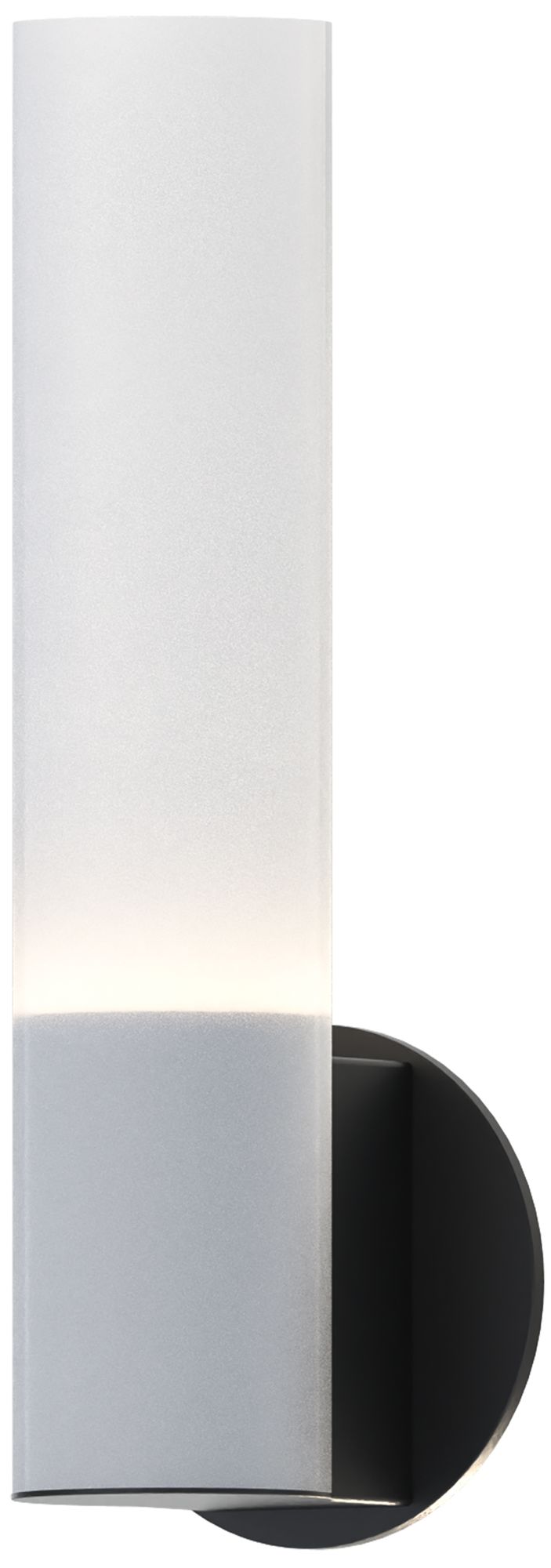 ET2 Highball 15" High Frosted/Black LED Wall Sconce