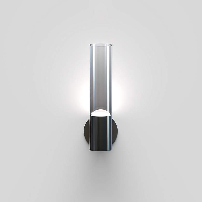 Image 4 ET2 Highball 15" High Gunmetal LED Wall Sconce more views