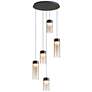2_ET2 Highball 16 1/2" Wide Gunmetal LED Multi-Light Pendant