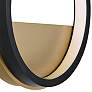 ET2 Hoopla 11 3/4" High Black and Gold LED Wall Sconce