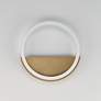 2_ET2 Hoopla 12" High White/Gold LED Wall Sconce more views