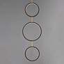 2_ET2 Hoopla 16" Black/Gold 3-Light LED Pendant more views