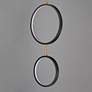 4_ET2 Hoopla 16" Black/Gold 3-Light LED Pendant more views