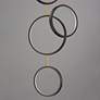4_ET2 Hoopla 25" Black/Gold 6-Light LED Pendant more views