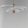 2_ET2 Hoopla 33 1/2" White/Gold 4-Light LED Pendant more views