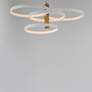 3_ET2 Hoopla 33 1/2" White/Gold 4-Light LED Pendant more views