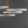 4_ET2 Hoopla 33 1/2" White/Gold 4-Light LED Pendant more views