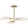 ET2 Hoopla 33" White/Gold 4-Light LED Pendant