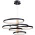 ET2 Hoopla 45 1/4"W Black and Gold 6-Light LED Pendant Light