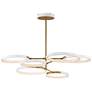 1_ET2 Hoopla 47 1/4" White/Gold 6-Light LED Pendant