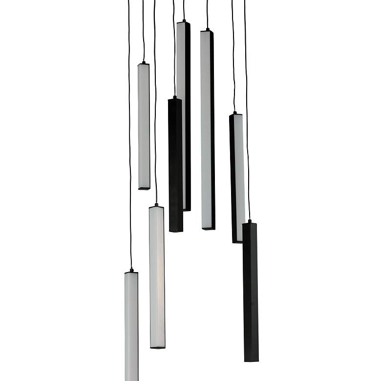 Image 2 ET2 Hover 18" Wide Black Multi-Light LED Pendant more views