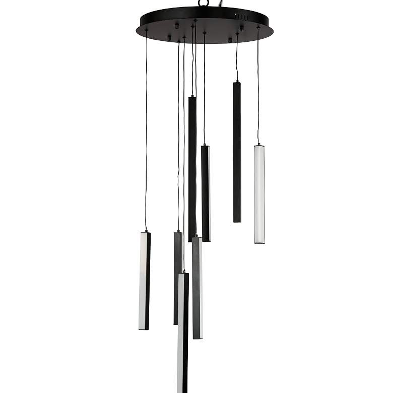 Image 5 ET2 Hover 18" Wide Black Multi-Light LED Pendant more views