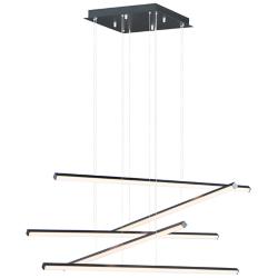 ET2 Hover 47 1/2" Wide Black 5-Light LED Pendant Light