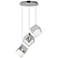 ET2 Ice Cube 18 1/2" Wide Polished Chrome 3-Light LED Pendant