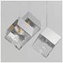 3_ET2 Ice Cube 18 1/2" Wide Polished Chrome 3-Light LED Pendant more views