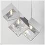 4_ET2 Ice Cube 18 1/2" Wide Polished Chrome 3-Light LED Pendant more views