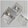 5_ET2 Ice Cube 18 1/2" Wide Polished Chrome 3-Light LED Pendant more views