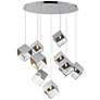 1_ET2 Ice Cube 33 1/2" Wide Polished Chrome 9-Light LED Pendant