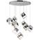 ET2 Ice Cube 33 1/2" Wide Polished Chrome 9-Light LED Pendant