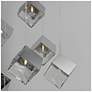 4_ET2 Ice Cube 33 1/2" Wide Polished Chrome 9-Light LED Pendant more views