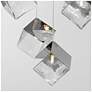 5_ET2 Ice Cube 33 1/2" Wide Polished Chrome 9-Light LED Pendant more views