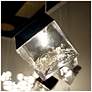 6_ET2 Ice Cube 33 1/2" Wide Polished Chrome 9-Light LED Pendant more views