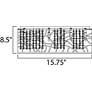 3_ET2 Inca 15 3/4" Wide Bronze LED Ceiling Light more views