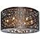 ET2 Inca 15 3/4" Wide Bronze LED Modern Drum Ceiling Light