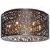 ET2 Inca 15 3/4" Wide Bronze LED Modern Drum Ceiling Light