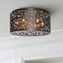 1_ET2 Inca 15 3/4" Wide Bronze LED Modern Drum Ceiling Light